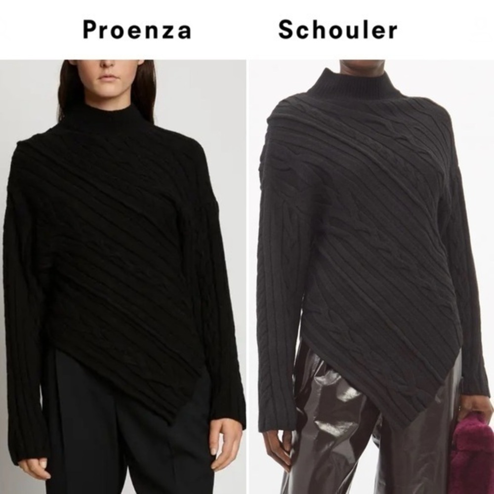 PROENZA SCHOULER Bias Cable Sweater in Black M
$1,090 NWT